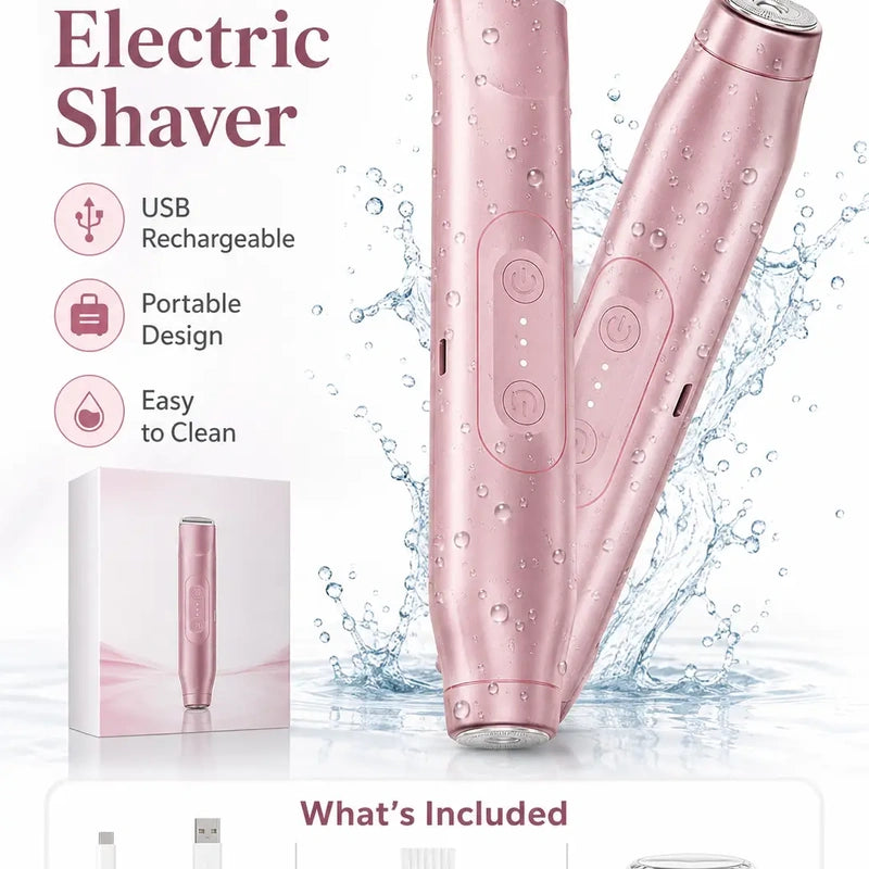 Painless Dual-Head Women Electric Shaver for Flawless Smooth Skin