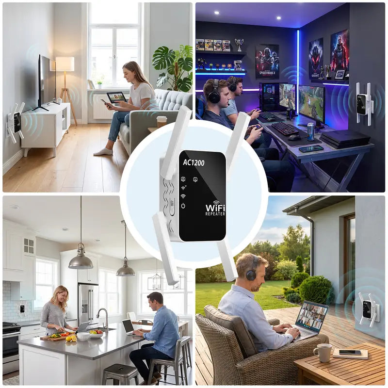 WiFi Extender - Extend Coverage For Fewer Dead Zones