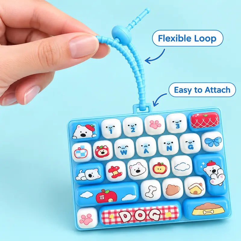 26-Key Mechanical Keyboard Fidget Toy with LED Light