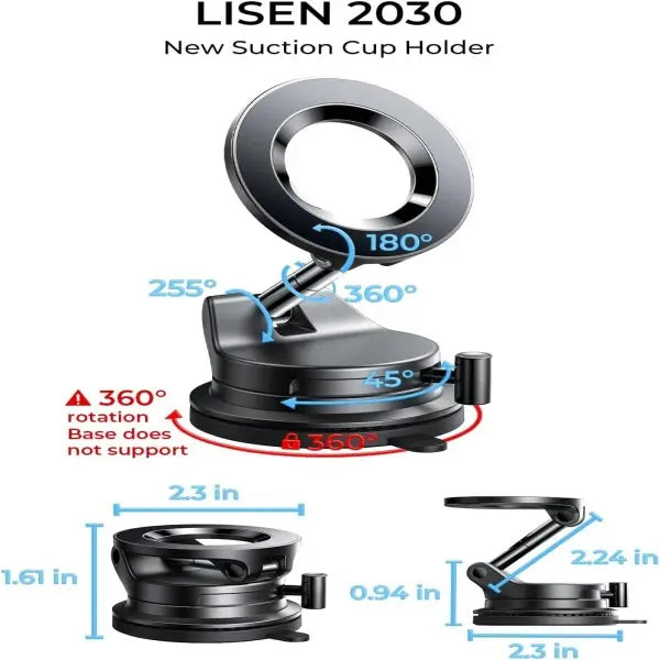 Ultra-Strong Magnetic Vacuum Car Phone Mount | Buy 1 Get 1 Free