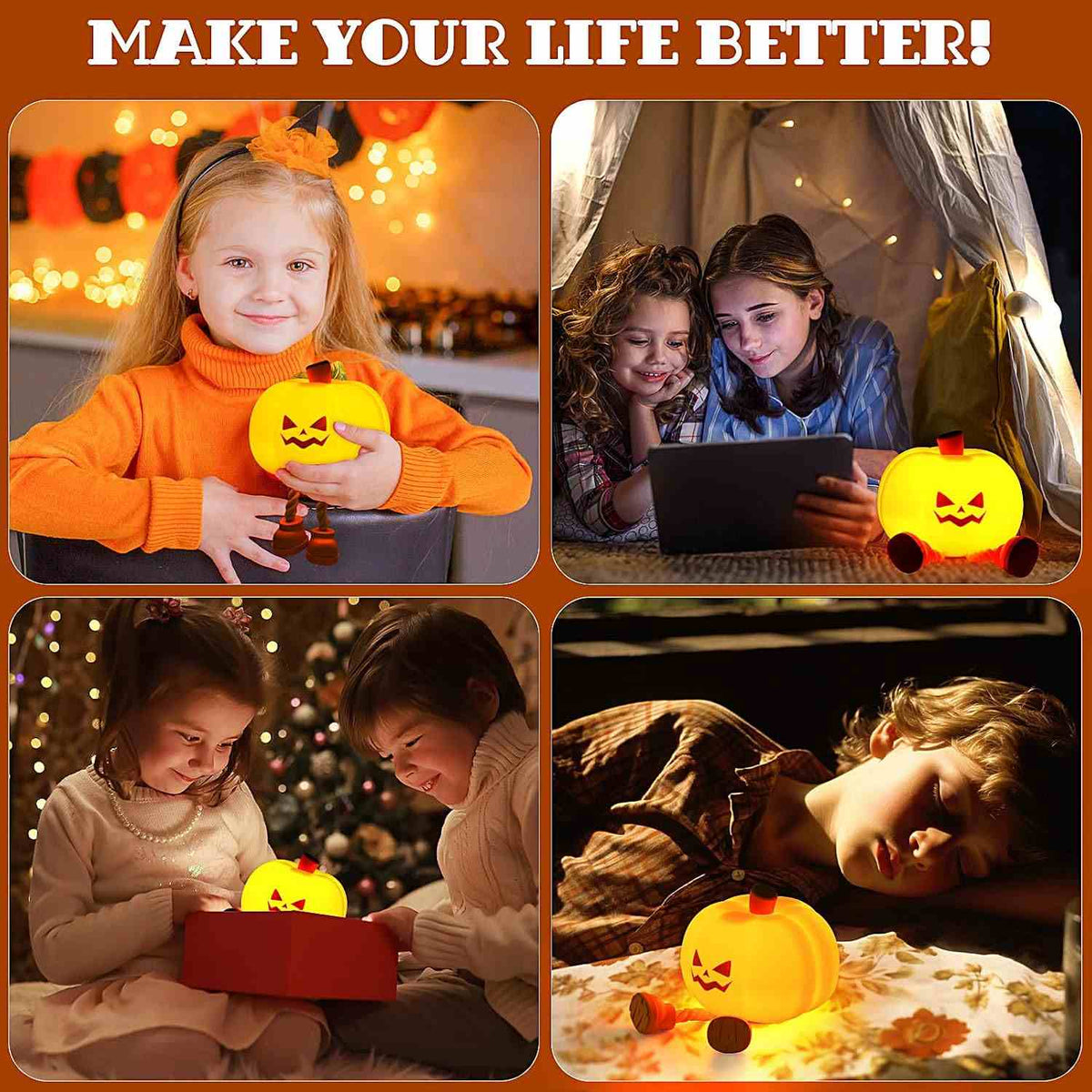 Spooky Halloween Pumpkin LED Lantern