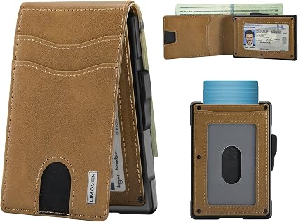 Smart Minimalist Pop-Up Wallet with RFID Blocking Protection