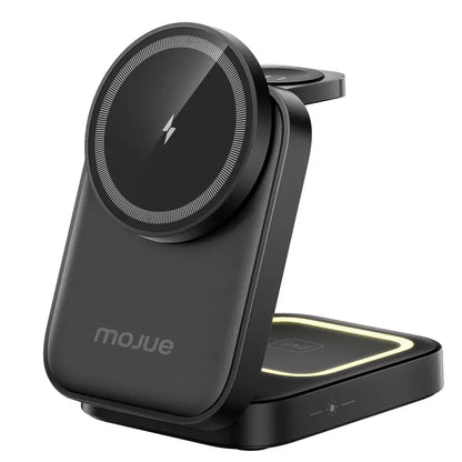 3-in-1 Foldable Wireless Charger - Qi2 15W Fast Charging For Everyday Essentials