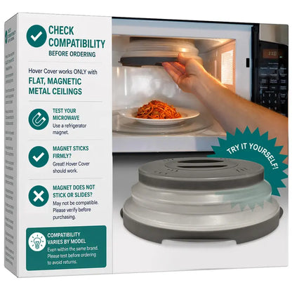 Magnetic Microwave Cover - Anti-Splash Shield For Cleaner Reheating