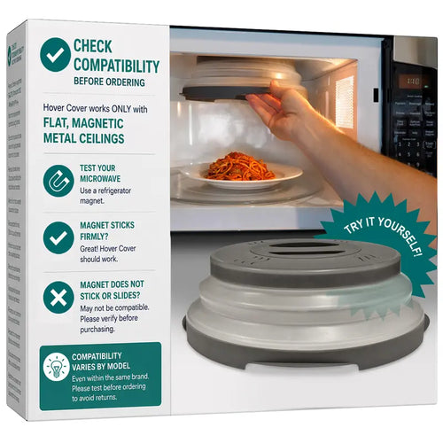 Magnetic Microwave Cover - Anti-Splash Shield For Cleaner Reheating