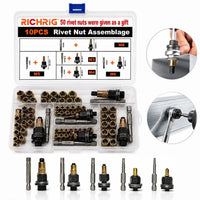 10pcs（Includes rivet nut tool）
