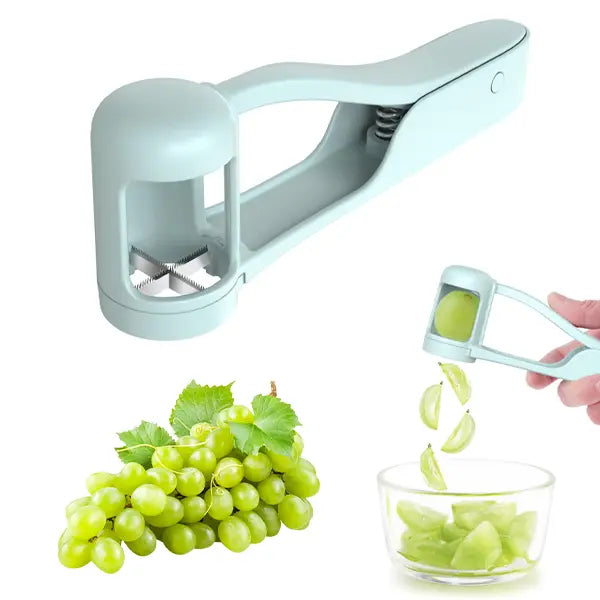 Toddler Snack Cutter - One Press Quarter Cutting For Easy Snack Prep