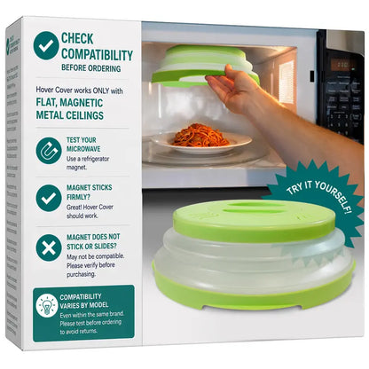 Magnetic Microwave Cover - Anti-Splash Shield For Cleaner Reheating