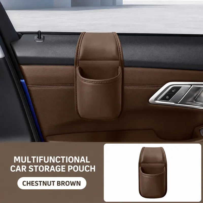 Instant Leather Car Door Storage Pocket Organizer