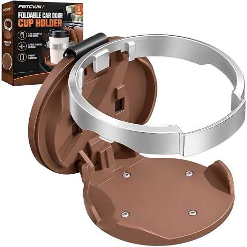 Foldable Car Cup Holder - Adjustable Design for Extra Drink Storage