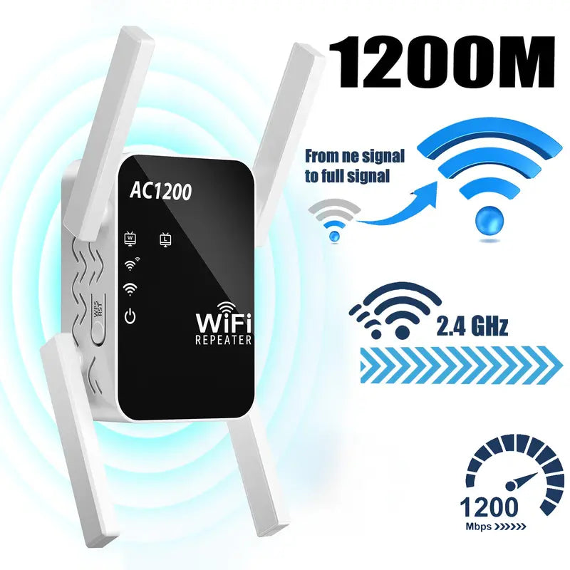WiFi Extender - Extend Coverage For Fewer Dead Zones