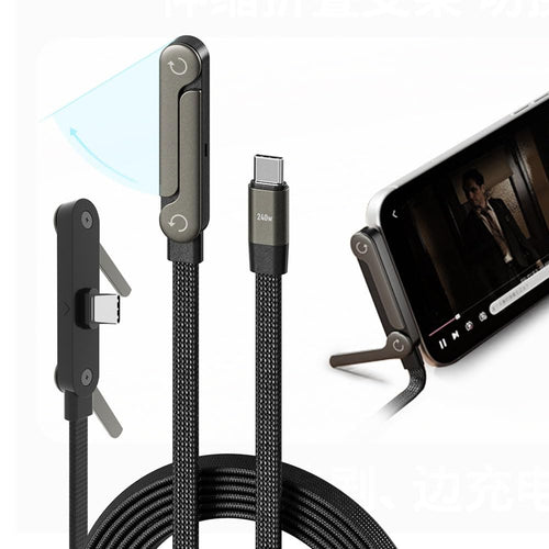 Charge & Watch Hands-Free with 240W Fast Charging Cable