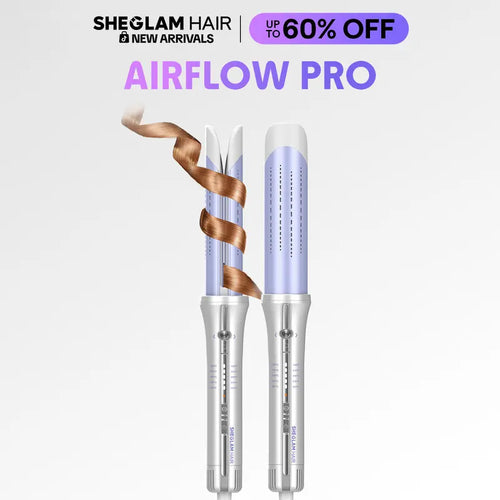 Automatic Airflow Curling Iron - One-Touch Auto Curling For Bouncy, Long-Lasting Curls