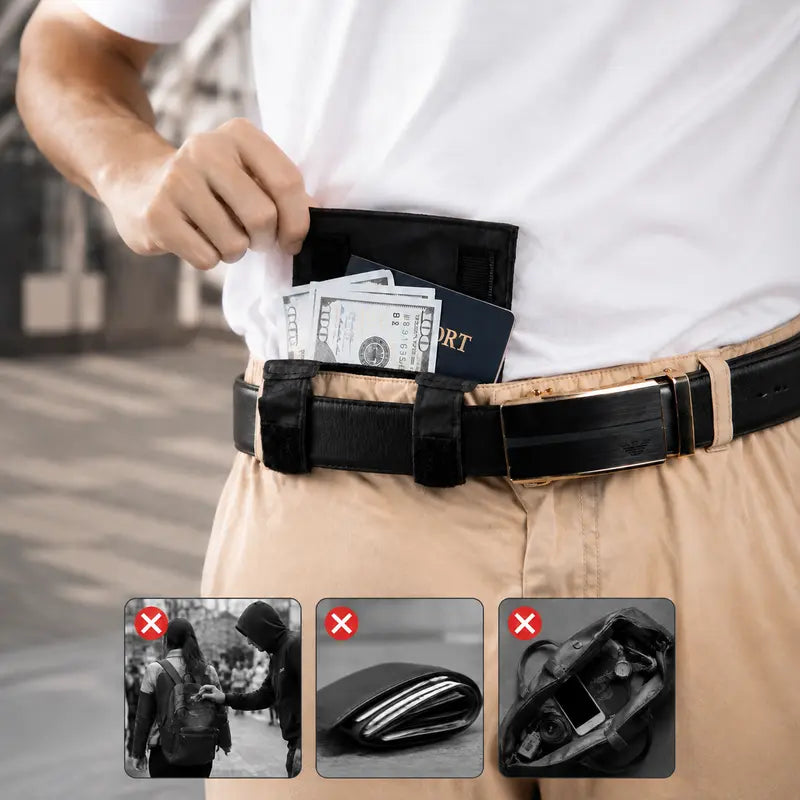 Anti-Theft Passport Pouch - Slim Hidden Storage for Safer Travel