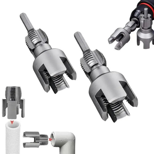 PVC Pipe Threading Tool - Drill-Powered Internal & External Threads For Faster Repairs