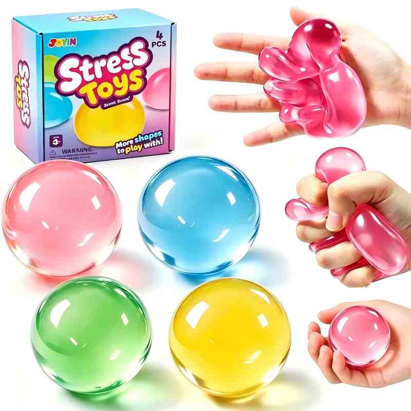 Slow-Rising Squishy Stress Balls - Soft Squeeze Toys For Satisfying Sensory Fun