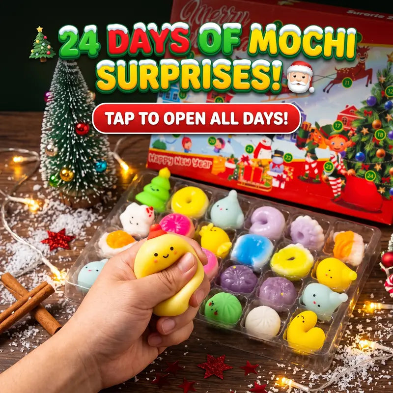 Christmas Squishy Advent Calendar – 24 Daily Mochi Surprises for Holiday Fun