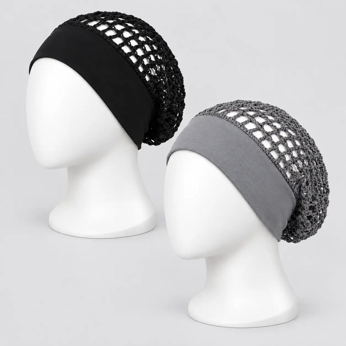 2-Piece Sleeping Cap Set - Wide Stretch Band For Comfortable Overnight Hair Protection