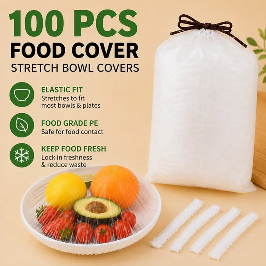 Elastic Stretch Food Covers – Instant Freshness & Zero-Waste Storage
