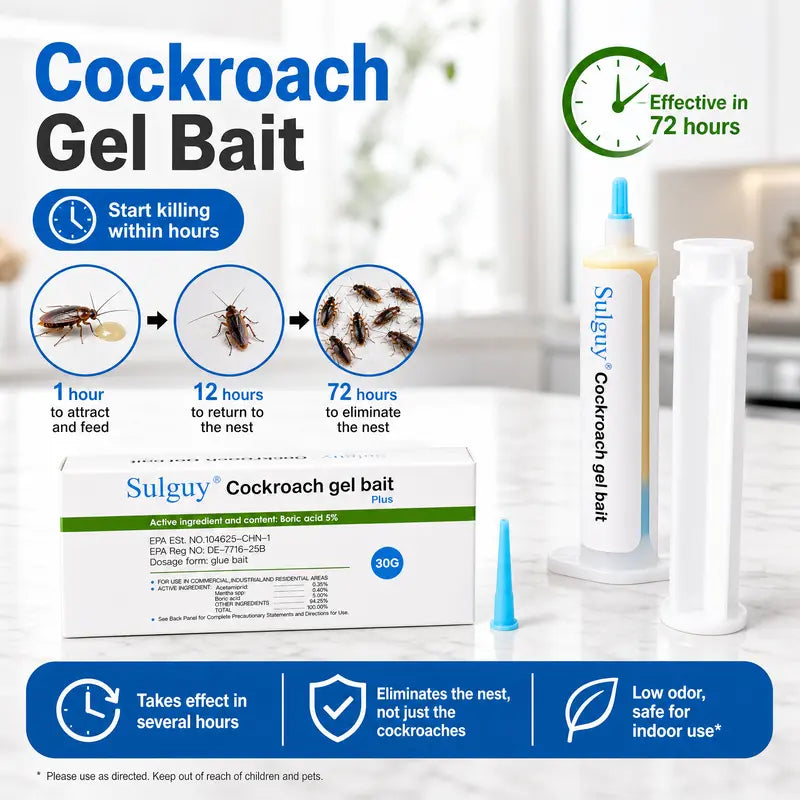 Cockroach Gel Bait – Precision Application for Targeted Roach Control