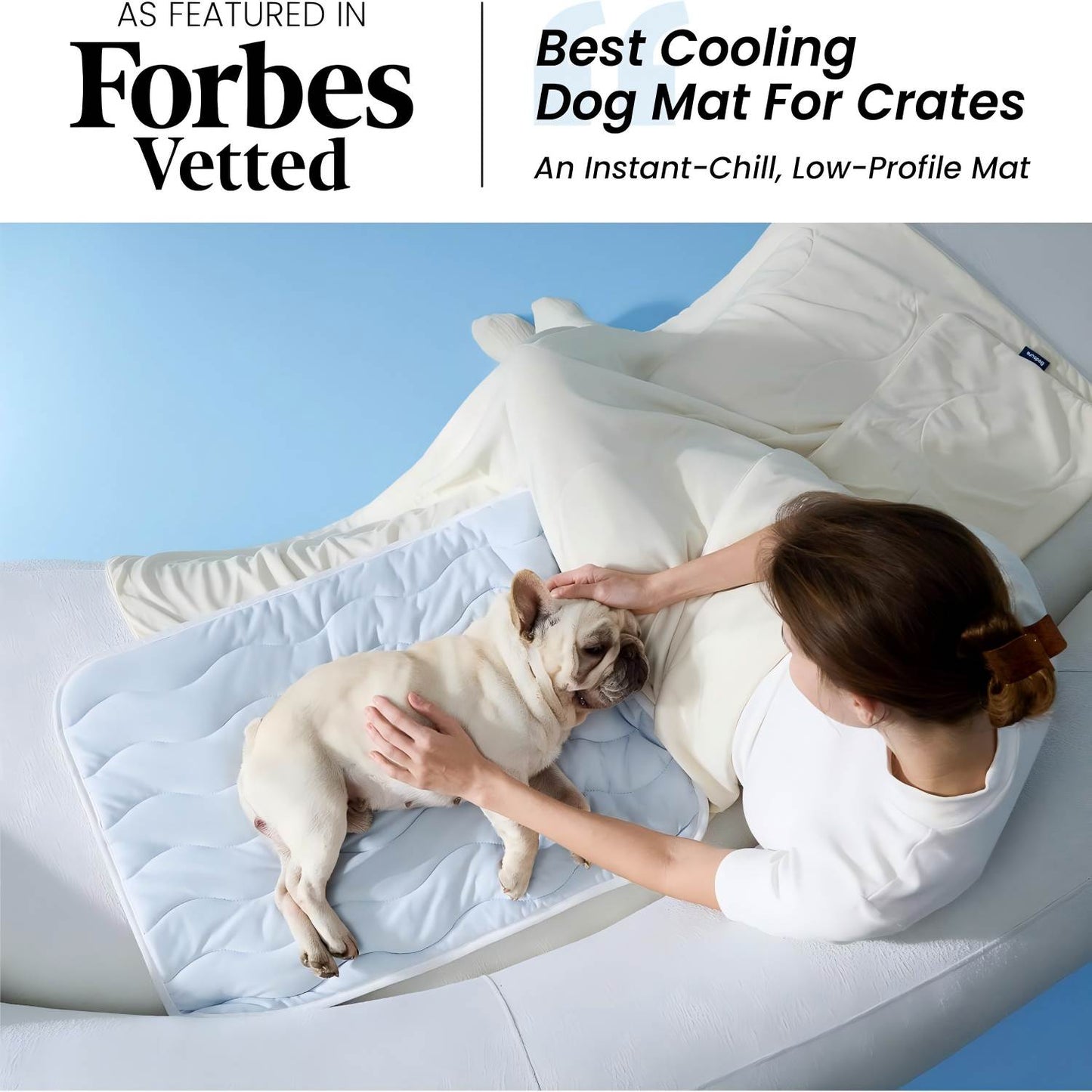 Cooling Pet Mat - Gel-Free Breathable Fabric For Instant Summer Comfort & All-Day Rest For Dogs