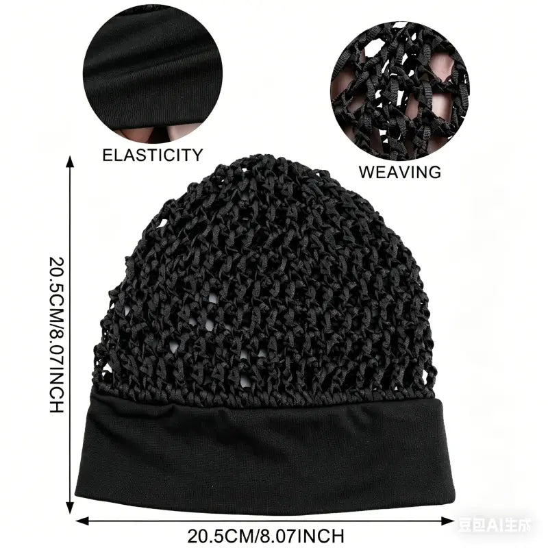 2-Piece Sleeping Cap Set - Wide Stretch Band For Comfortable Overnight Hair Protection