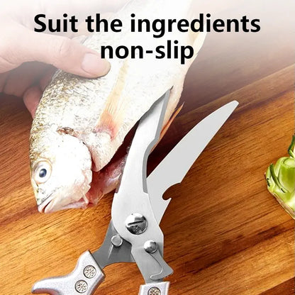 Heavy-Duty Kitchen Shears - Sharp Stainless Steel Blades With Ergonomic Grip For Effortless Food Preparation