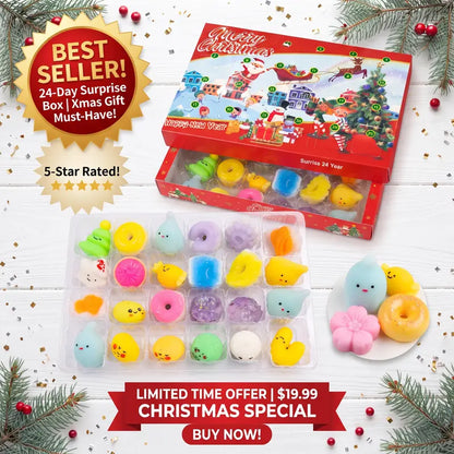 Christmas Squishy Advent Calendar – 24 Daily Mochi Surprises for Holiday Fun