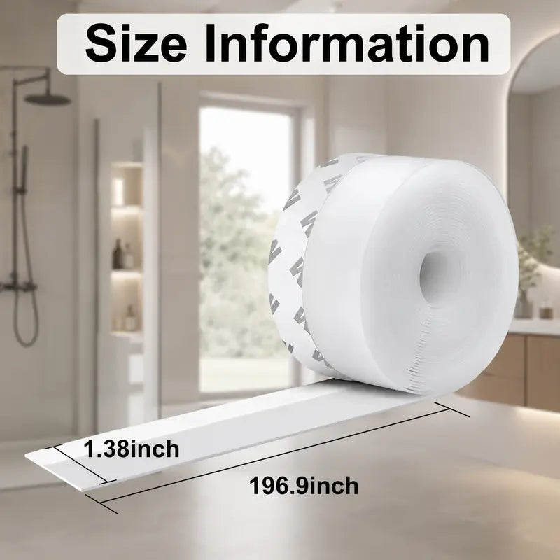 Adhesive Weather Stripping - Peel & Stick Seal for Door & Window Gaps