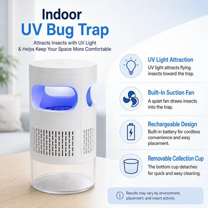 Plug-In Mosquito Trap - Switch On & Trap Mosquitoes While You Sleep