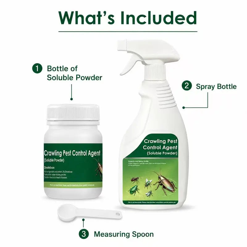 Multi-Purpose Pest Control Kit - Soluble Powder for 40+ Household Pests