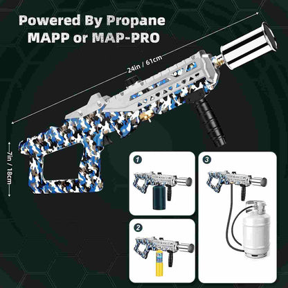 Powerful Propane Torch Flamethrower with Instant Piezo Ignition
