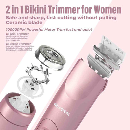 Painless Dual-Head Women Electric Shaver for Flawless Smooth Skin