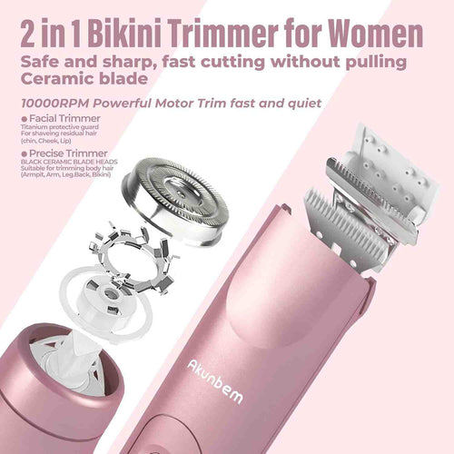 Painless Dual-Head Women Electric Shaver for Flawless Smooth Skin