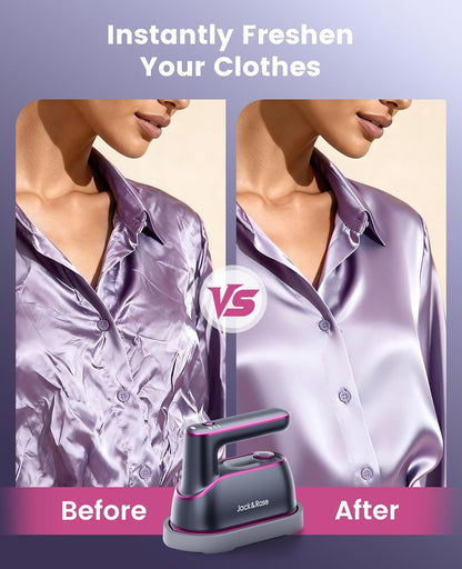2-in-1 Steam Iron & Clothes Steamer - Fast Heat-Up Large Soleplate For Smooth Wrinkle Removal
