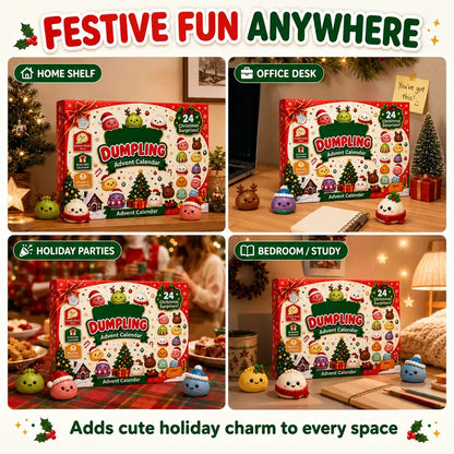 Dumpling Squishy Advent Calendar - 24 Mystery Surprises for a Fun Christmas Countdown