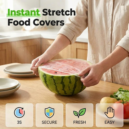 Elastic Stretch Food Covers – Instant Freshness & Zero-Waste Storage