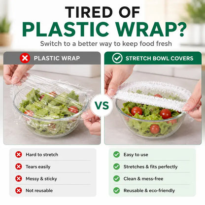 Elastic Stretch Food Covers – Instant Freshness & Zero-Waste Storage