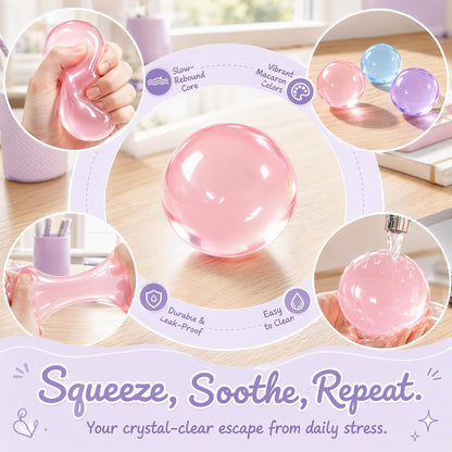 Slow-Rising Squishy Stress Balls - Soft Squeeze Toys For Satisfying Sensory Fun