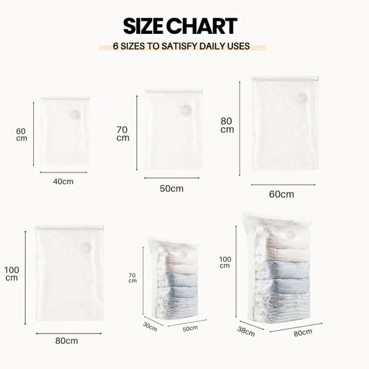 Mixshop Premium Pumpless Travel Vacuum Bag