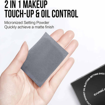 2-in-1 Oil Blotting Setting Sheets - Blot & Set For A Fresh Matte Look