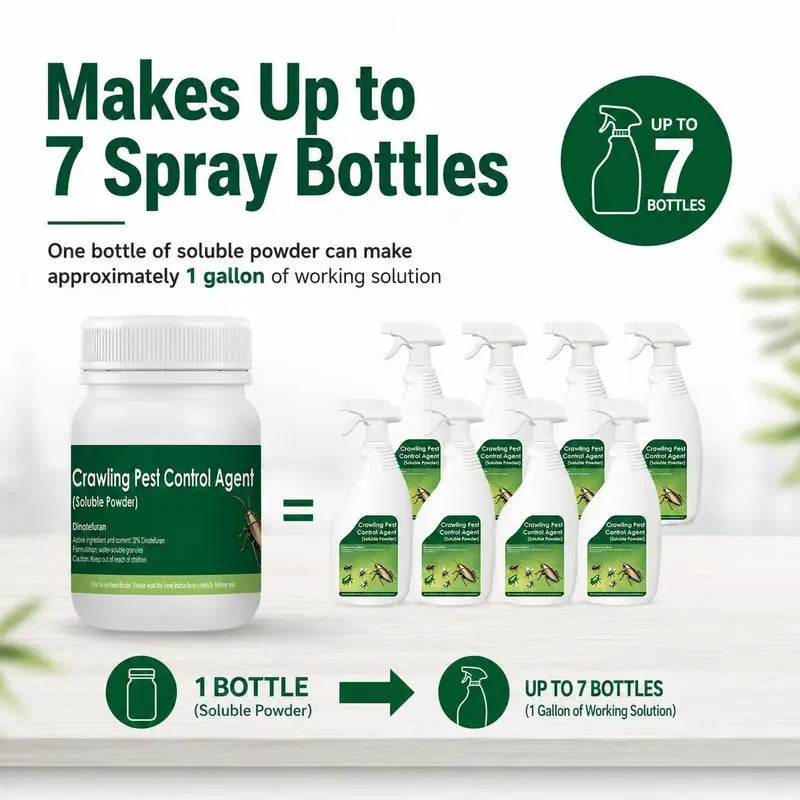 Multi-Purpose Pest Control Kit - Soluble Powder for 40+ Household Pests