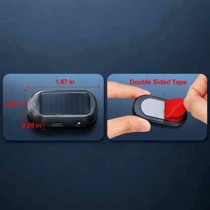 Solar Car Warning Light – Auto-Flashing Security Deterrent for Parked Cars