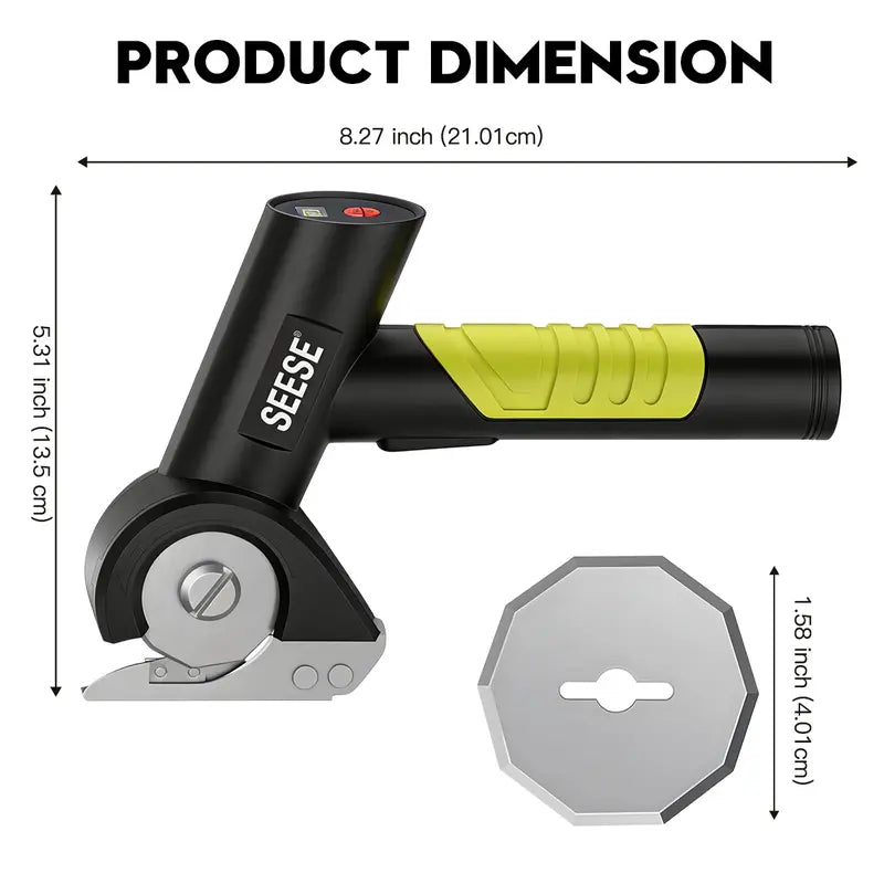 Cut Anything Effortlessly: Cordless Electric Scissors for Heavy-Duty Fabric & Cardboard
