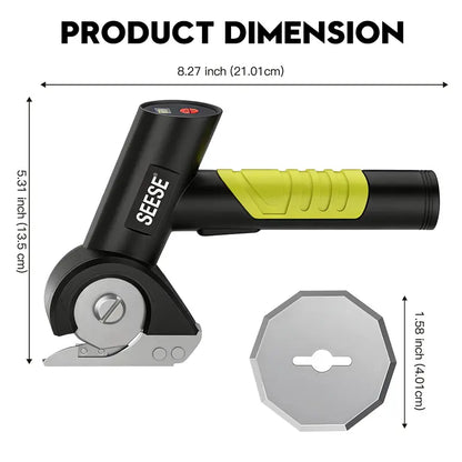 Cut Anything Effortlessly: Cordless Electric Scissors for Heavy-Duty Fabric & Cardboard