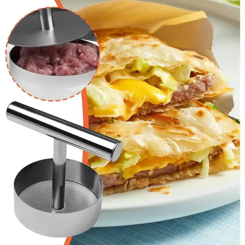 Professional Stainless Steel Burger Press for Perfect Uniform Patties