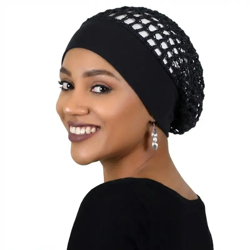 2-Piece Sleeping Cap Set - Wide Stretch Band For Comfortable Overnight Hair Protection