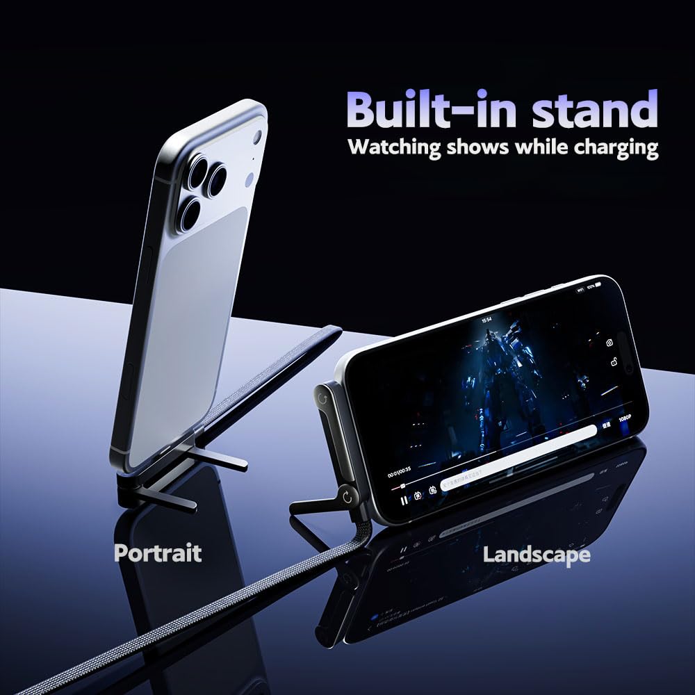 Charge & Watch Hands-Free with 240W Fast Charging Cable