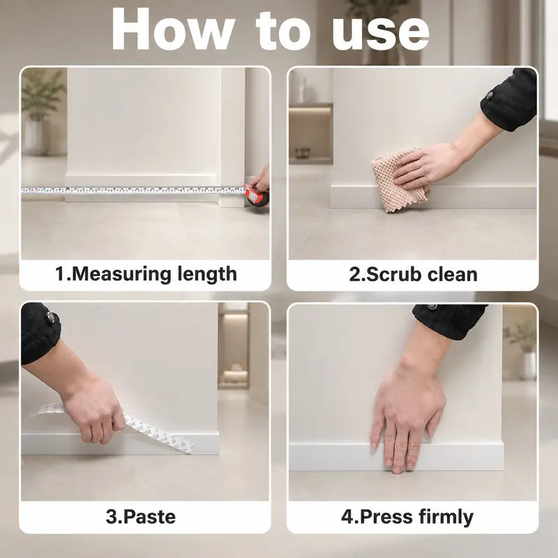 Adhesive Weather Stripping - Peel & Stick Seal for Door & Window Gaps