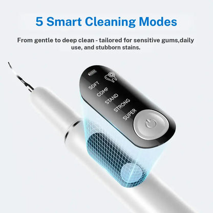 Ultrasonic Dental Cleaner - Sonic Vibration Technology For A Cleaner, Fresher Smile